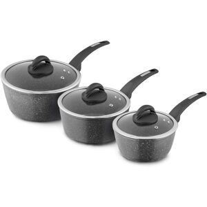 Tower T81212 Cerastone Forged 3 Piece Saucepan Set with Non-Stick Coating and So Tower T81212 Cerastone Forged 3 Piece Saucepan Set with Non-Stick Coating and So
