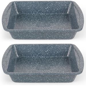 Russell Hobbs COMBO-5444 Square Baking Pan Roaster Tray Set of 2, Non-Stick, Car Russell Hobbs COMBO-5444 Square Baking Pan Roaster Tray Set of 2, Non-Stick, Car