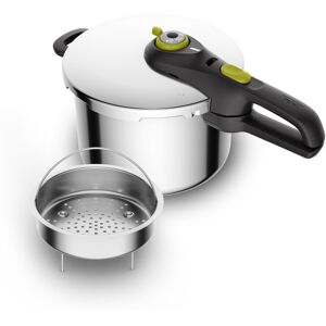 Tefal Secure 5 Neo Stainless Steel Pressure Cooker, 6L, Induction Compatible, Si Tefal Secure 5 Neo Stainless Steel Pressure Cooker, 6L, Induction Compatible, Si