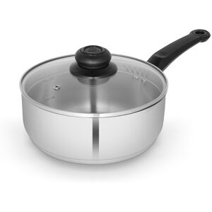 Swan SWPS5028SS Townhouse 16cm Stainless Steel Saucepan with Glass Lid, Suitable Swan SWPS5028SS Townhouse 16cm Stainless Steel Saucepan with Glass Lid, Suitable