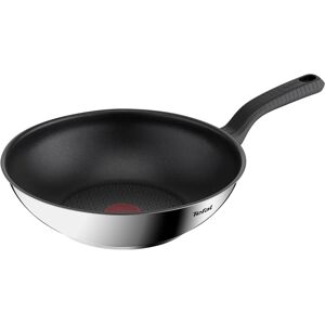 Tefal Comfort Max 28cm Stainless Steel Wok, Durable Non-Stick Pan with Thermo-Sp Tefal Comfort Max 28cm Stainless Steel Wok, Durable Non-Stick Pan with Thermo-Sp