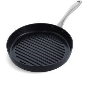 GreenPan Lima 28cm Hard Anodized Non-Stick Grill Pan - Black GreenPan Lima 28cm Hard Anodized Non-Stick Grill Pan - Black