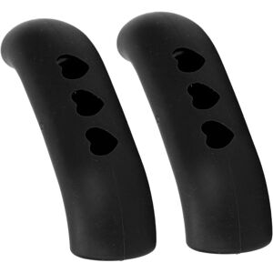 Unbranded Black Silicone Handle Covers 2pcs Heat Resistant Insulated Sleeve for Pots Unbranded Black Silicone Handle Covers 2pcs Heat Resistant Insulated Sleeve for Pots