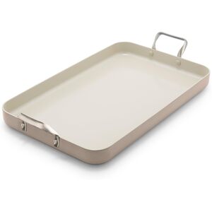 GreenPan CC008845-001 Nonstick Double Burner, Ceramic Coating, Aluminum Body, St GreenPan CC008845-001 Nonstick Double Burner, Ceramic Coating, Aluminum Body, St