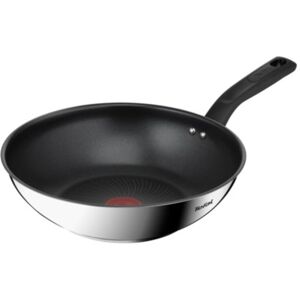 Tefal Titanium Max 28 cm Stainless Steel Wok Pan, Long Lasting Non Stick, Smart Tefal Titanium Max 28 cm Stainless Steel Wok Pan, Long Lasting Non Stick, Smart