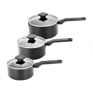 Stoven Noir 3 Piece Saucepan Set Stoven Noir 3 Piece Saucepan Set
