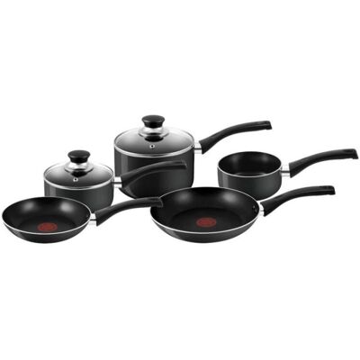 Tefal A762S944 Black Easy Care 9 Piece Non-Stick Saucepan Cookware Set Tefal A762S944 Black Easy Care 9 Piece Non-Stick Saucepan Cookware Set
