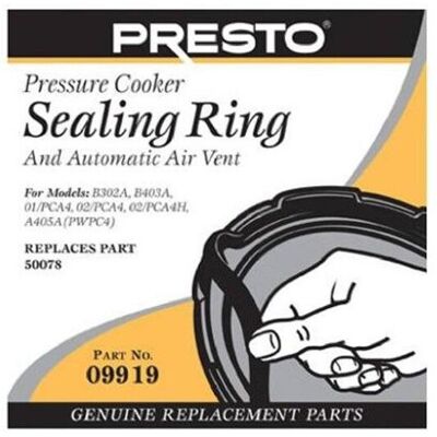 Presto 09907 Pressure Cooker Sealing Ring and Automatic Air Vent Presto 09907 Pressure Cooker Sealing Ring and Automatic Air Vent