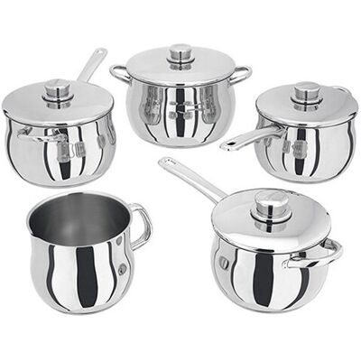 Stellar 1000 5 Piece Deep Saucepan Set Stellar 1000 5 Piece Deep Saucepan Set