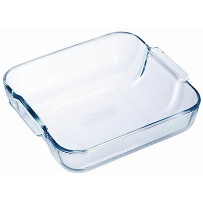 Pyrex Borosilicate Glass Square Roaster, 21x21cm Pyrex Borosilicate Glass Square Roaster, 21x21cm