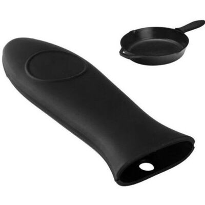 The Vintage Gourmet (Black) Silicone Handle Grip for Cast Iron Skillets The Vintage Gourmet (Black) Silicone Handle Grip for Cast Iron Skillets