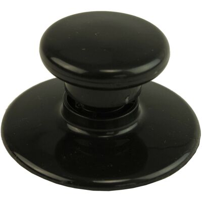 SPARES2GO - Round Universal Lid Knob - Slow Cooker Pot - Glass Saucepan - Lid Knob SPARES2GO - Round Universal Lid Knob - Slow Cooker Pot - Glass Saucepan - Lid Knob