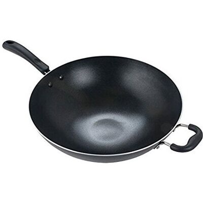 Tefal Jumbo 36cm Aluminium Wok with Helper Handle Tefal Jumbo 36cm Aluminium Wok with Helper Handle
