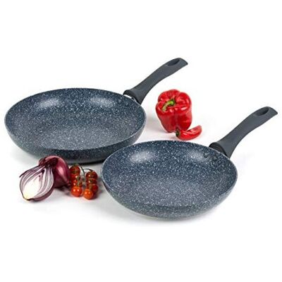 Russell Hobbs - COMBO-4841A - Blue Marble - 24/28 cm - Frying Pan Set Russell Hobbs - COMBO-4841A - Blue Marble - 24/28 cm - Frying Pan Set