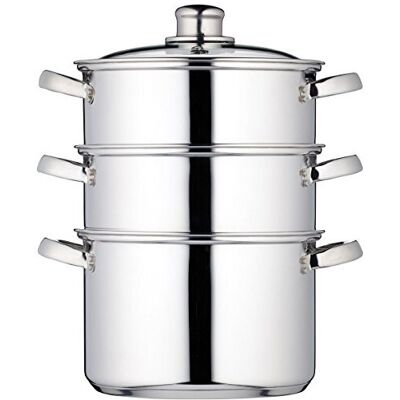 KitchenCraft Pan Set with 3 Pots - Induction Safe, 20cm KitchenCraft Pan Set with 3 Pots - Induction Safe, 20cm