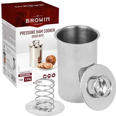 BROWIN Stainless Steel Meat Curing Pot - 1.5 kg BROWIN Stainless Steel Meat Curing Pot - 1.5 kg