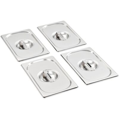 (265 x 162 mm) vidaXL 8x Pan Lids Stainless Steel Cooking Tray Guard Cover Set M (265 x 162 mm) vidaXL 8x Pan Lids Stainless Steel Cooking Tray Guard Cover Set M