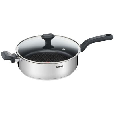 Tefal Comfort Max 26cm Stainless Steel Saute Pan ? Durable Non-Stick Pan with Th Tefal Comfort Max 26cm Stainless Steel Saute Pan ? Durable Non-Stick Pan with Th