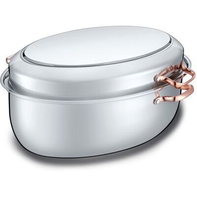 Harmoni CONCORD Premium 12 Quart Stainless Steel Roasting Pan with Hangable Rack. Oval T Harmoni CONCORD Premium 12 Quart Stainless Steel Roasting Pan with Hangable Rack. Oval T