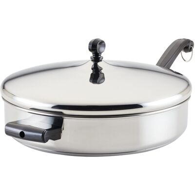 Farberware Classic Saute Pan / Frying Pan / Fry Pan with Lid and Helper Handle - Farberware Classic Saute Pan / Frying Pan / Fry Pan with Lid and Helper Handle -