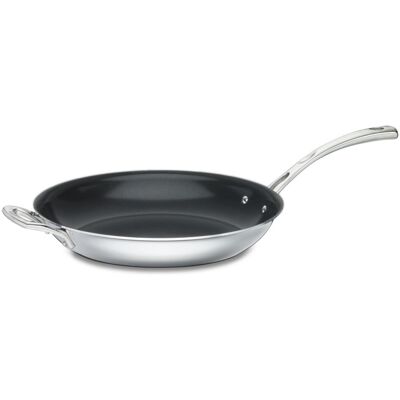 Cuisinart French Classic Tri-Ply Stainless 12-Inch Nonstick Skillet with Helper Cuisinart French Classic Tri-Ply Stainless 12-Inch Nonstick Skillet with Helper