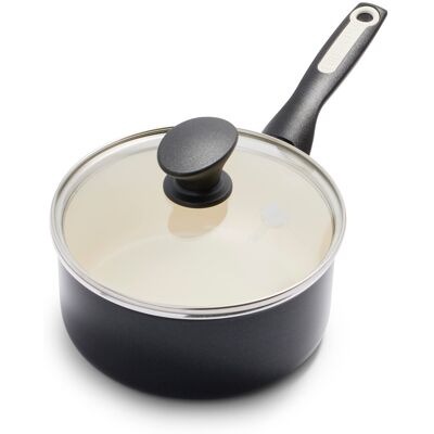 GreenPan Rio Healthy Ceramic Nonstick 2QT Saucepan Pot with Lid PFAS-Free Dish GreenPan Rio Healthy Ceramic Nonstick 2QT Saucepan Pot with Lid PFAS-Free Dish