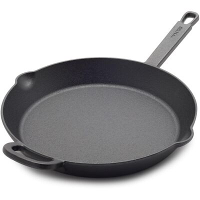 GreenPan x Bobby Flay 12 Cast Iron Pre-Seasoned Skillet with Helper Handle Pro GreenPan x Bobby Flay 12 Cast Iron Pre-Seasoned Skillet with Helper Handle Pro