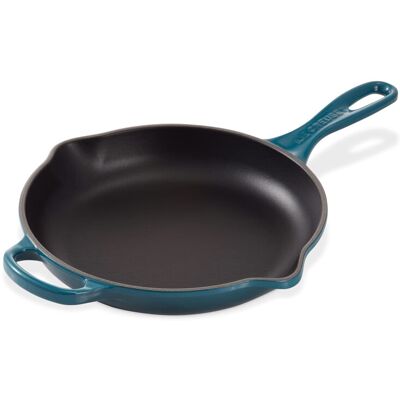 Le Creuset Signature Deep Teal Cast Iron Skillet Le Creuset Signature Deep Teal Cast Iron Skillet