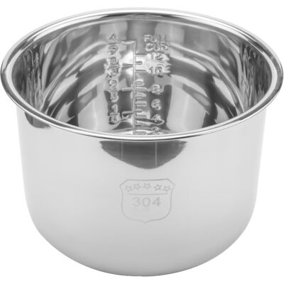 Spactz 6L Pressure Cooker Inner Pot Rice Pressure Cooker Liner Stainless Steel Inner Po Spactz 6L Pressure Cooker Inner Pot Rice Pressure Cooker Liner Stainless Steel Inner Po