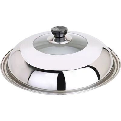 Unbranded (silver 34) Wok Lid For Dustproof Cooking Easy To And Clean Long-lasting Univers Unbranded (silver 34) Wok Lid For Dustproof Cooking Easy To And Clean Long-lasting Univers