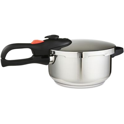 GEEPAS 4L Stainless Steel Pressure Cooker Induction Hob Compatible Cooker Qu GEEPAS 4L Stainless Steel Pressure Cooker Induction Hob Compatible Cooker Qu