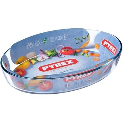 Pyrex Microwave Safe Classic Oval Roaster 35cm Transparent Pyrex Microwave Safe Classic Oval Roaster 35cm Transparent