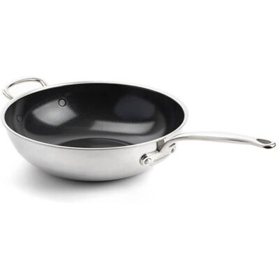 Green Pan Premiere 3-Ply Stainless Steel Wok - 30cm - Silver Green Pan Premiere 3-Ply Stainless Steel Wok - 30cm - Silver