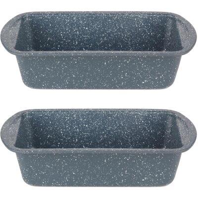Russell Hobbs COMBO-5443 Non-Stick Loaf Pan Set of 2, 28cm Carbon Steel Bread Ti Russell Hobbs COMBO-5443 Non-Stick Loaf Pan Set of 2, 28cm Carbon Steel Bread Ti