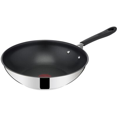 Tefal Jamie Oliver Home Cook Stainless Steel Non-Stick 28cm Induction Wok Tefal Jamie Oliver Home Cook Stainless Steel Non-Stick 28cm Induction Wok