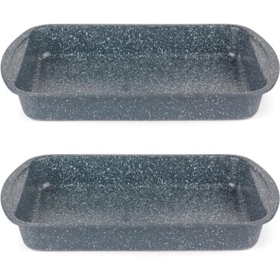 Russell Hobbs COMBO-5446 Roasting Pan Set of 2-38cm Non Stick Oven Russell Hobbs COMBO-5446 Roasting Pan Set of 2-38cm Non Stick Oven