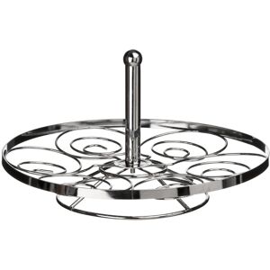 Premier Housewares Elegant Swirl Chrome 6 Cup Cake Stand, Functional Design Cupcake Display Stand, Premier Housewares Elegant Swirl Chrome 6 Cup Cake Stand, Functional Design Cupcake Display Stand,