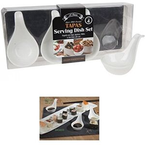 Unbranded Set Of 4 Long Handled Spoon Mini Tapas Serving Dishes Spoon Bowl Sauces Dips - Unbranded Set Of 4 Long Handled Spoon Mini Tapas Serving Dishes Spoon Bowl Sauces Dips -