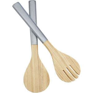 Premier Housewares Kyoto Spun Bamboo Salad Servers - Silver Premier Housewares Kyoto Spun Bamboo Salad Servers - Silver
