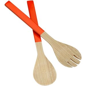 Premier Housewares Kyoto Spun Bamboo Salad Servers - Orange Premier Housewares Kyoto Spun Bamboo Salad Servers - Orange