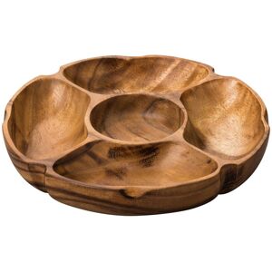 Premier Housewares 5 Compartment Socorro Serving Dish Acacia Wood Premier Housewares 5 Compartment Socorro Serving Dish Acacia Wood