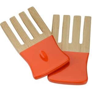 Premier Housewares Kyoto Spun Bamboo Salad Forks - Orange Premier Housewares Kyoto Spun Bamboo Salad Forks - Orange