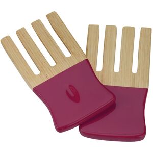 Premier Housewares Kyoto Spun Bamboo Salad Forks - Raspberry Premier Housewares Kyoto Spun Bamboo Salad Forks - Raspberry