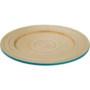 Premier Housewares Kyoto Spun Bamboo Round Plate, Turquoise Premier Housewares Kyoto Spun Bamboo Round Plate, Turquoise