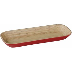 Premier Housewares Kyoto Spun Bamboo Tray, Red Premier Housewares Kyoto Spun Bamboo Tray, Red