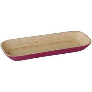 Premier Housewares Kyoto Spun Bamboo Tray, Raspberry Premier Housewares Kyoto Spun Bamboo Tray, Raspberry