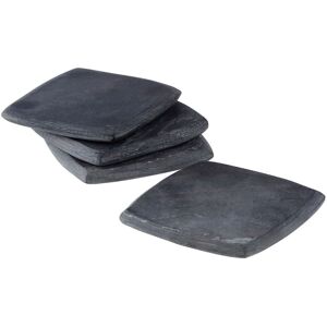 Premier Housewares Set Of 4 Square Coasters, Marble, Grey Premier Housewares Set Of 4 Square Coasters, Marble, Grey