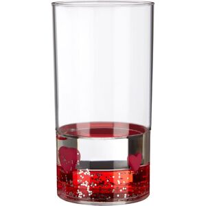 Premier Housewares Acrylic Tumbler Floating Heart Feature 230ml, Clear/Red Premier Housewares Acrylic Tumbler Floating Heart Feature 230ml, Clear/Red