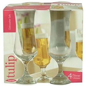 Ravenhead Tulip Sleeve of 4 Stemmed Beer Glass, Transparent, 40 cl Ravenhead Tulip Sleeve of 4 Stemmed Beer Glass, Transparent, 40 cl