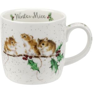 Wrendale Winter (Mice) Single Mug, Bone China, Multi Coloured, 12 x 8.4 x 8 cm Wrendale Winter (Mice) Single Mug, Bone China, Multi Coloured, 12 x 8.4 x 8 cm